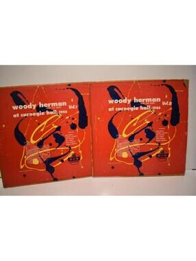 Vintage Vinyl Woody Herman At Carnegie Hall 1946 Vol 1 & Vol 2 1952 10” LP MGM